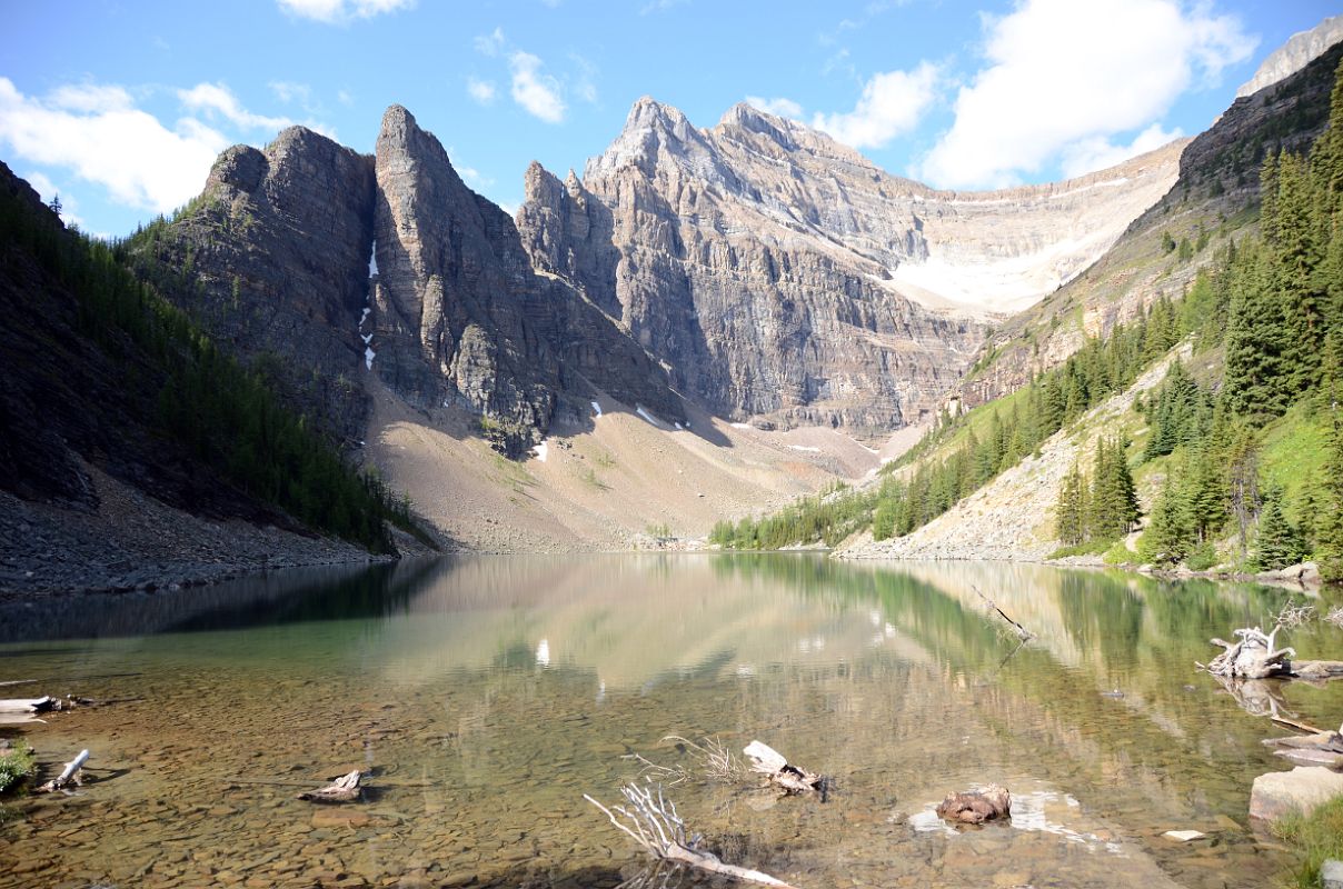 08 Lake Agnes With Mount Whyte and Ridge to Mount Niblock From Lake Agnes Teahouse At Lake Louise